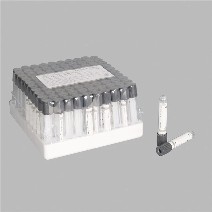 PET/ Glass Grey Top Glucose Blood Collection Tube suppliers